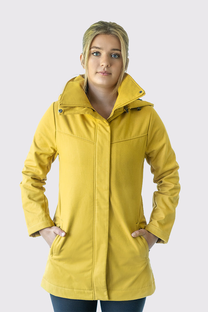 Mia Melon Stella Women's Insulated Waterproof Cotton Modern Style Rain Jacket Small / Deep Teal