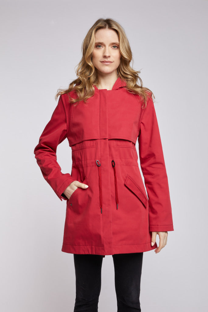 NEW! Provocateur Waterproof Cotton Twill Modern Style Rain Jacket – Mia ...